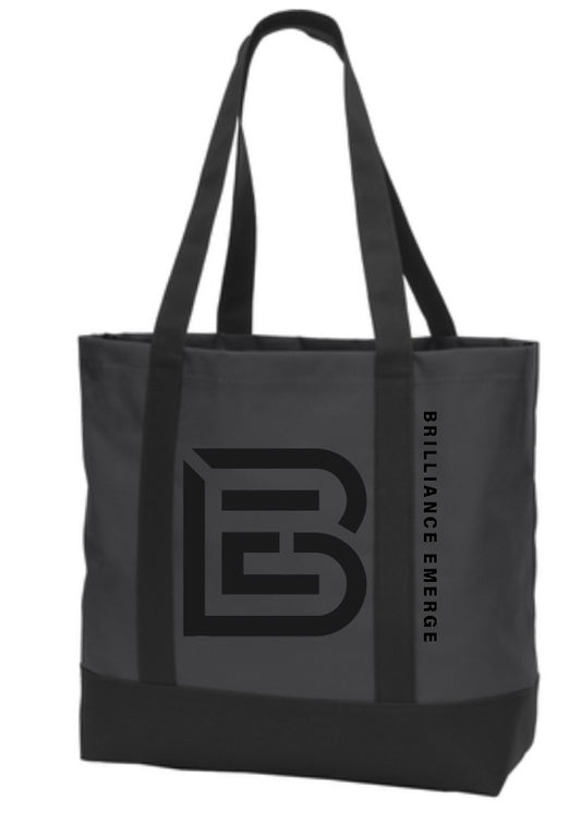 ‘BE’ 2023 Collection  Charcoal/Black W/ Black Glitter logo